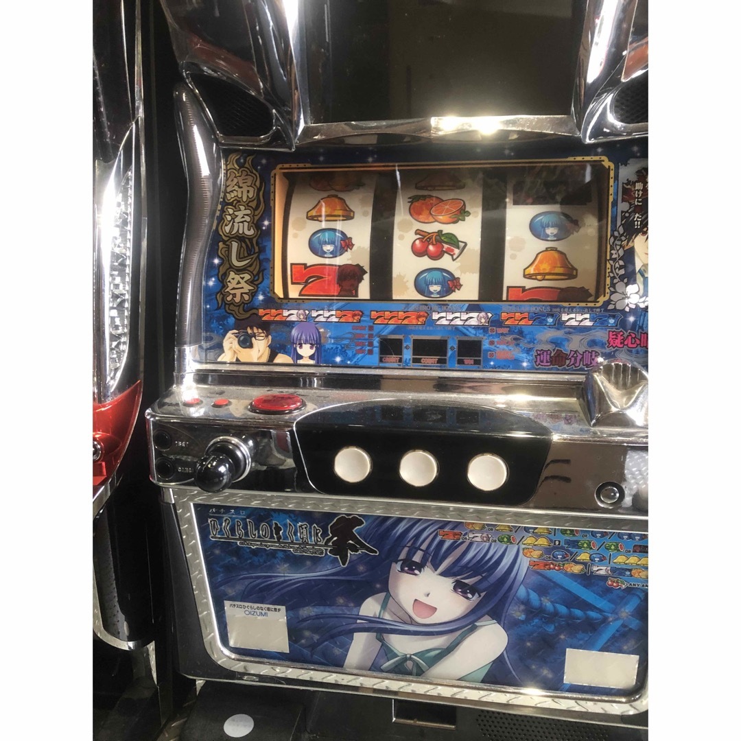 5号機 パチスロ実機 ひぐらしのなく頃に 祭 梨花パネル 希少レア 初代