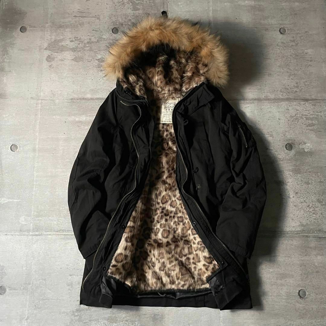 ギャル男✨fur down JKT grunge 光沢 y2k 短丈 黒 M Y2K archive