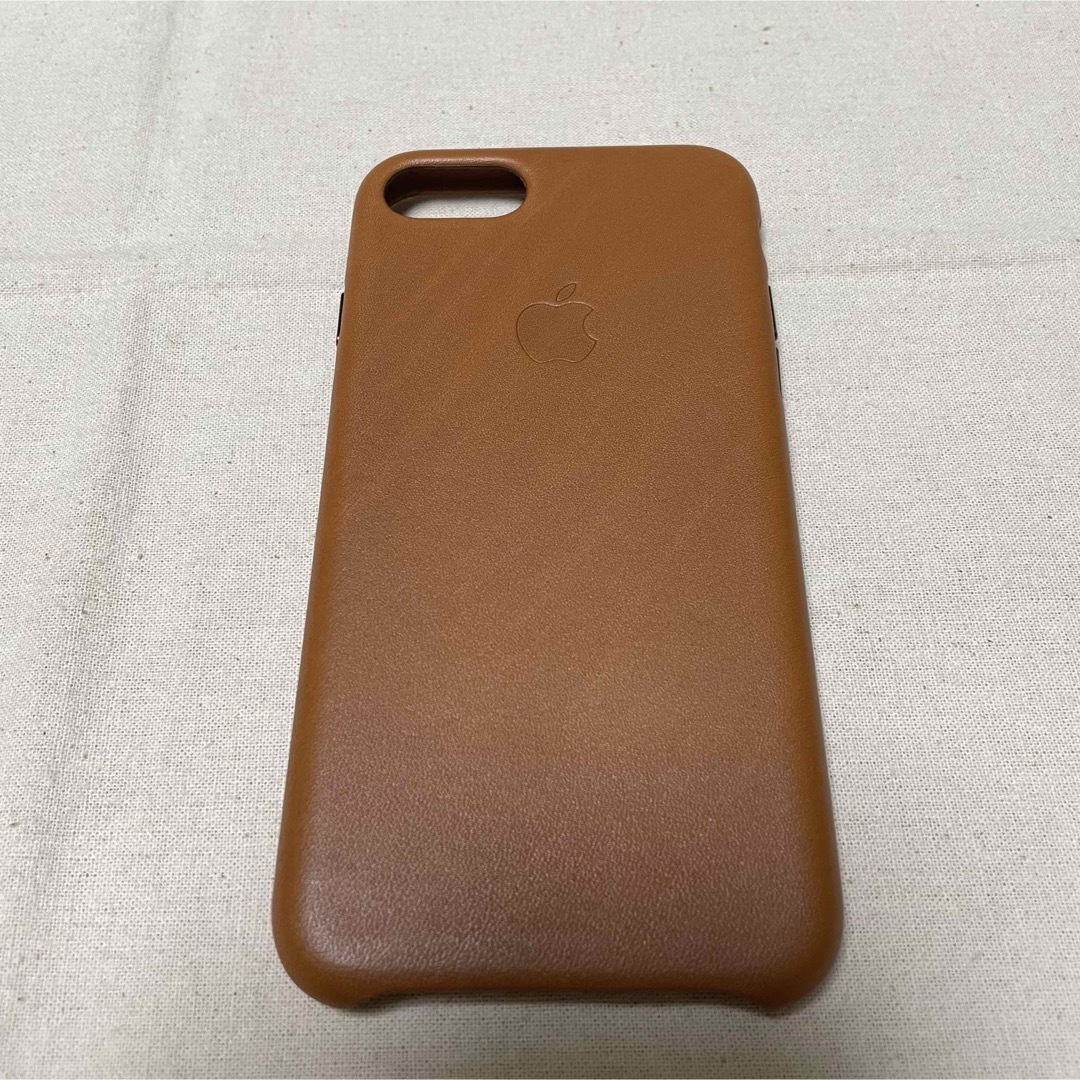 iPhone8plus 純正 apple レザーケース サドルブラウン 【公式通販】