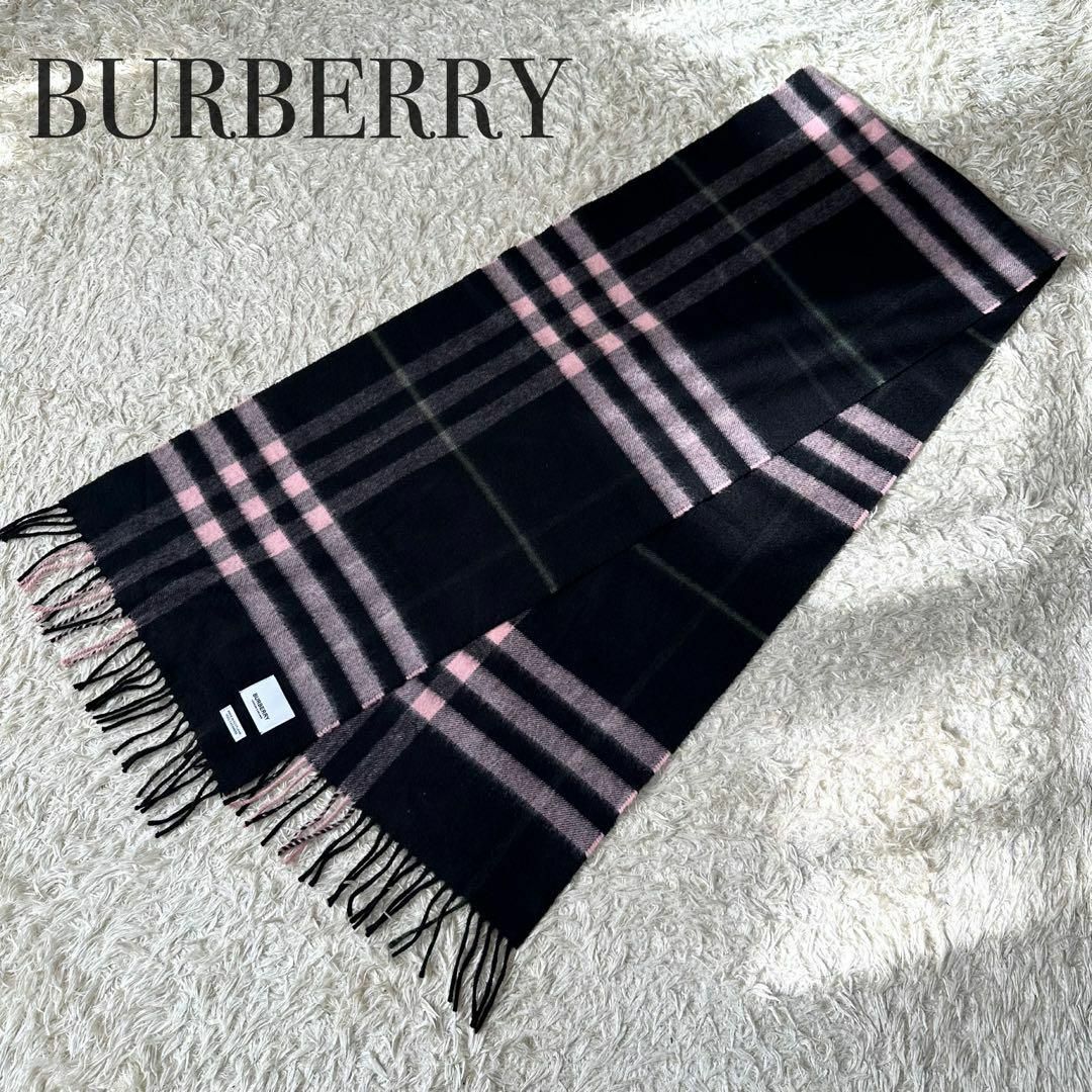 超希少・新品・未使用] BURBERRY 日本製カシミヤ100%マフラー