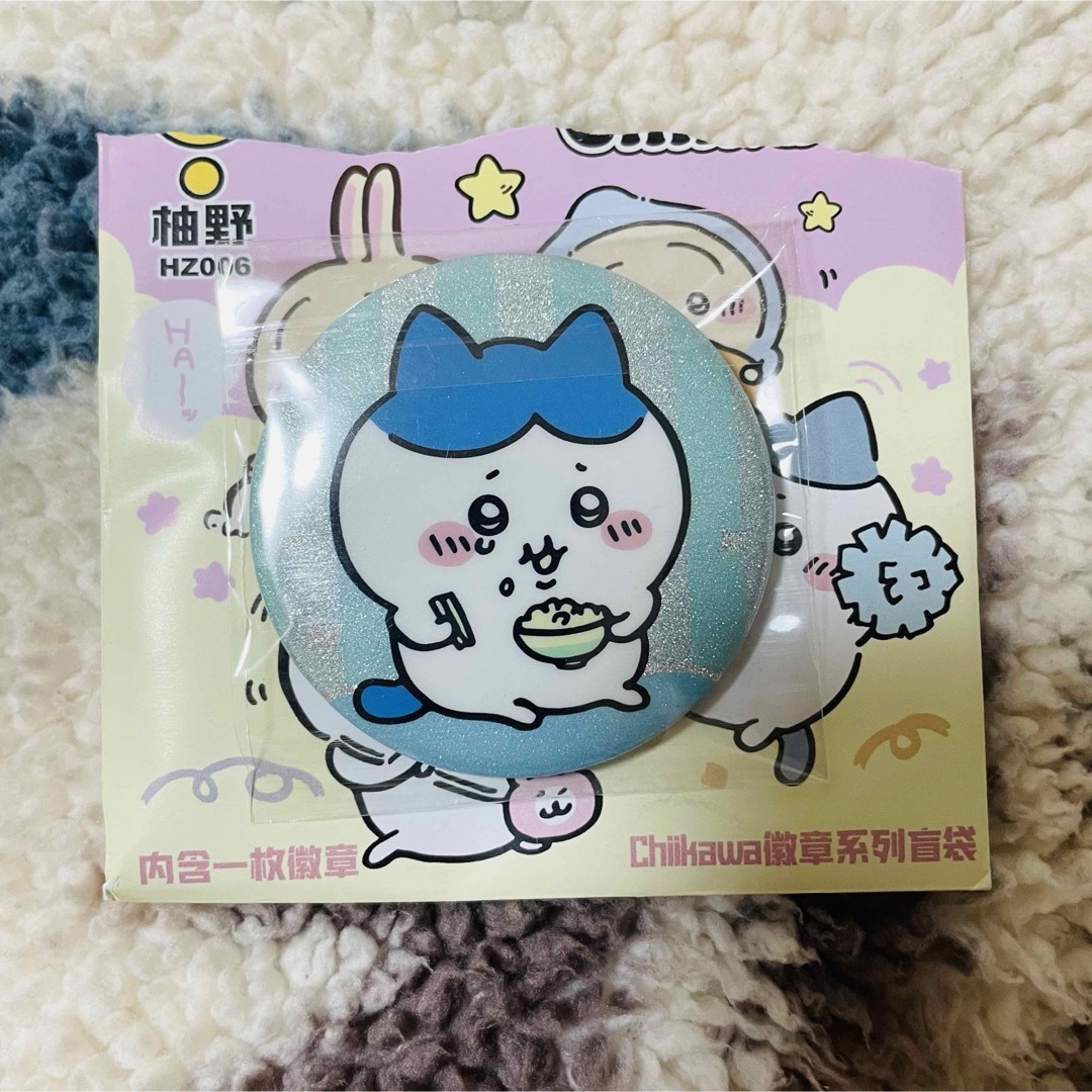 ハチワレ ちいかわ 缶バッジ ヴィレヴァン でかっ 激レア ちいかわ