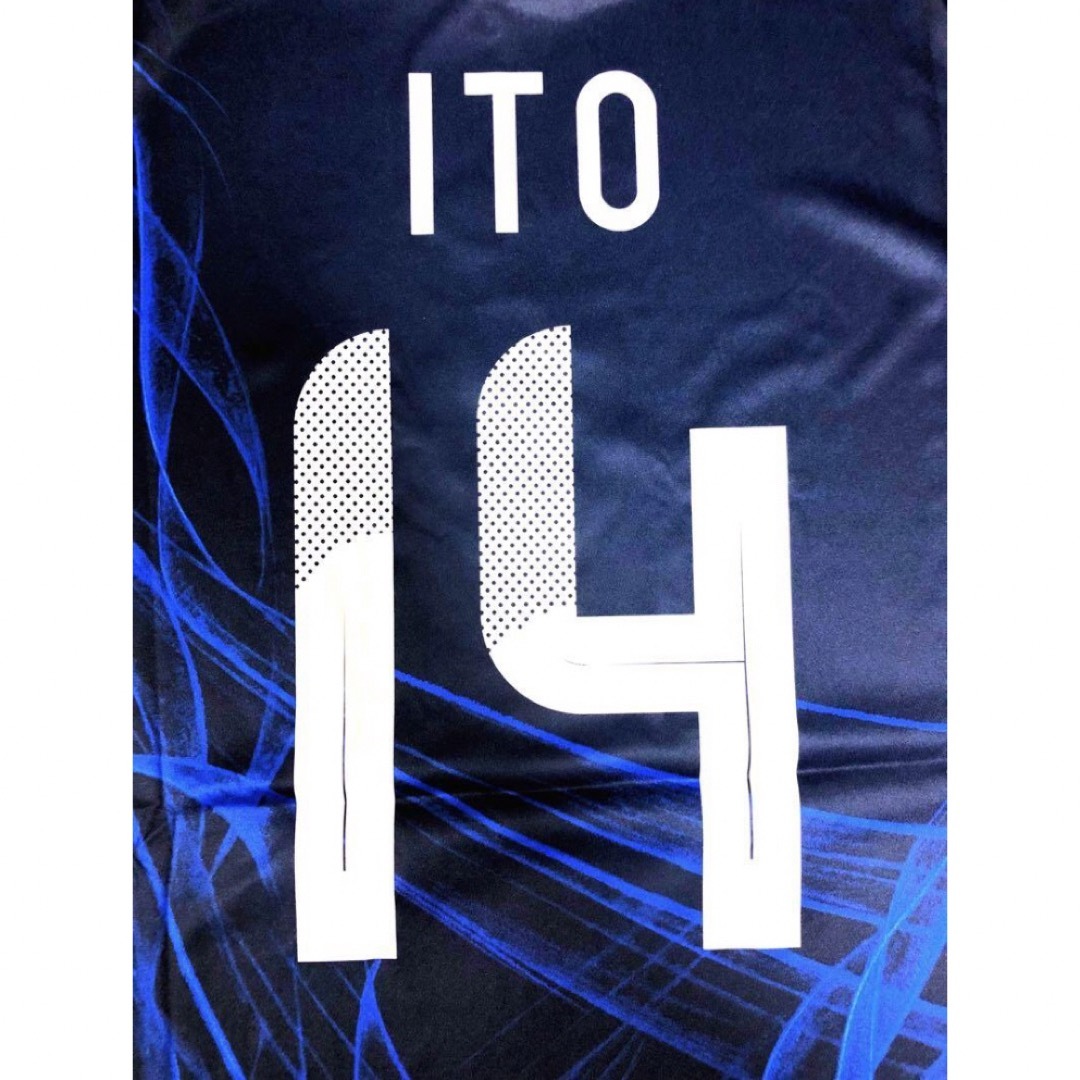 サッカー日本代表ユニフォーム #14 ITO (伊東 純也) 最新モデル L