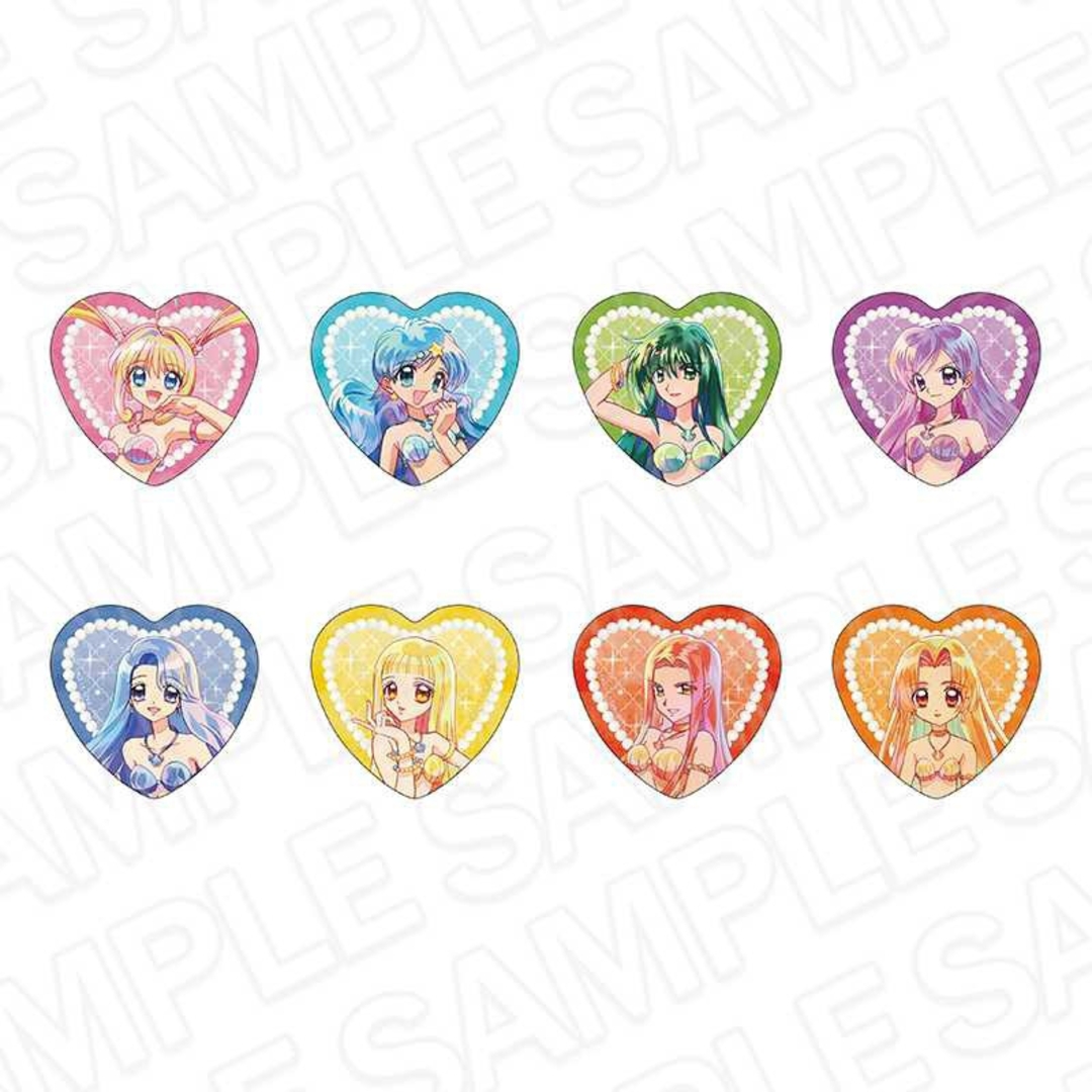 新品 全種セット Theキャラ ぴちぴちピッチ ハート型缶バッジ