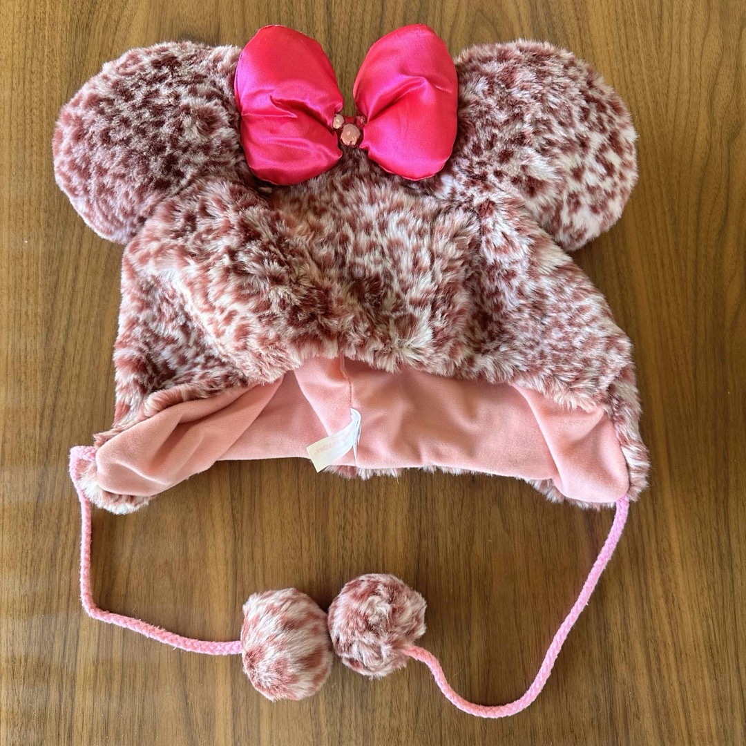 ミニーファンキャップヒョウ柄 ディズニー ファンキャップ レオパード