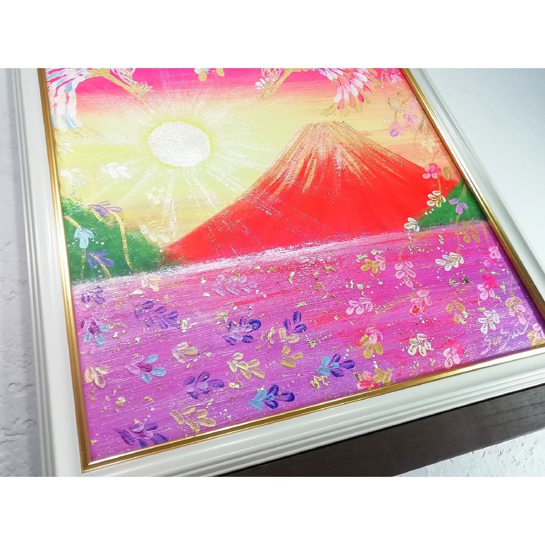 深見東州 大型オリジナルシルクスクリーン 「おぼろ月夜の白山」直筆