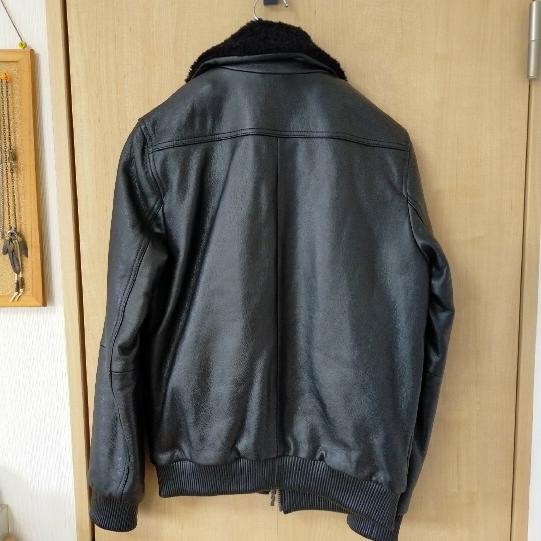 Nudie Jeans - ヌーディージーンズ 革ジャン 黒 Sサイズ 牛革の通販 by