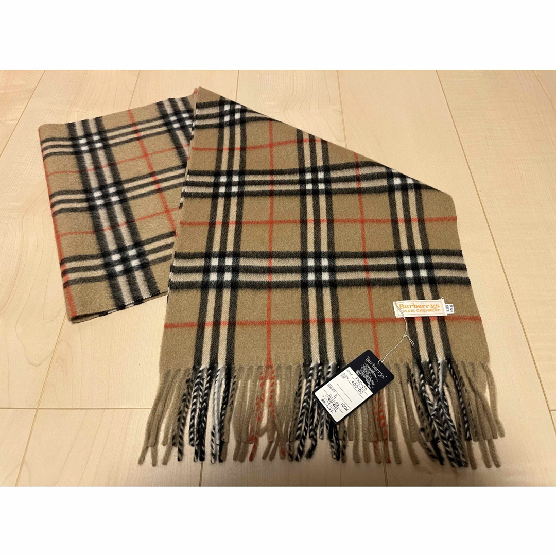 新品未使用タグ付 BURBERRYロンドン カシミヤ100%マフラー 新品