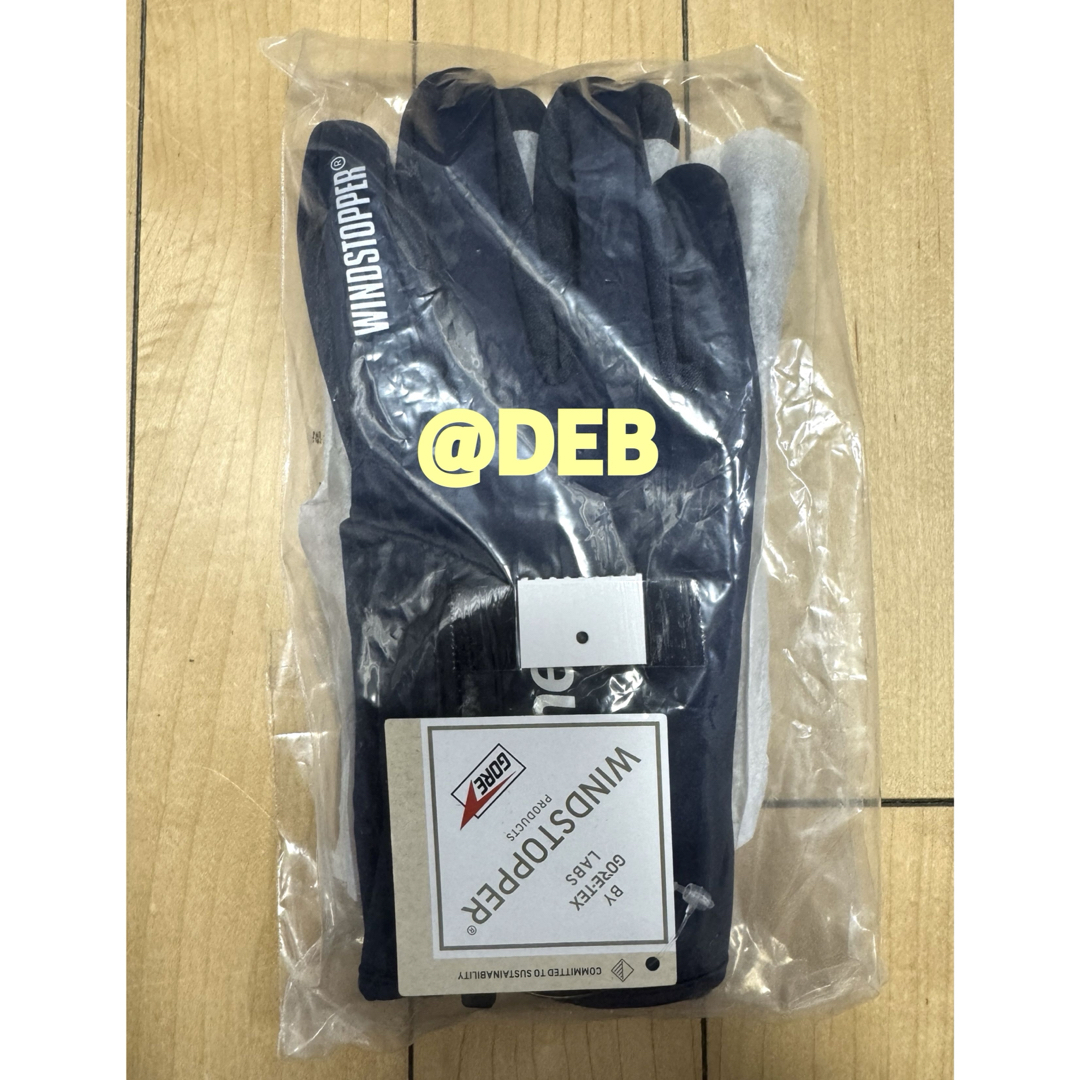 Supreme - Supreme WINDSTOPPER Zip Gloves Navy Lサイズの通販 by