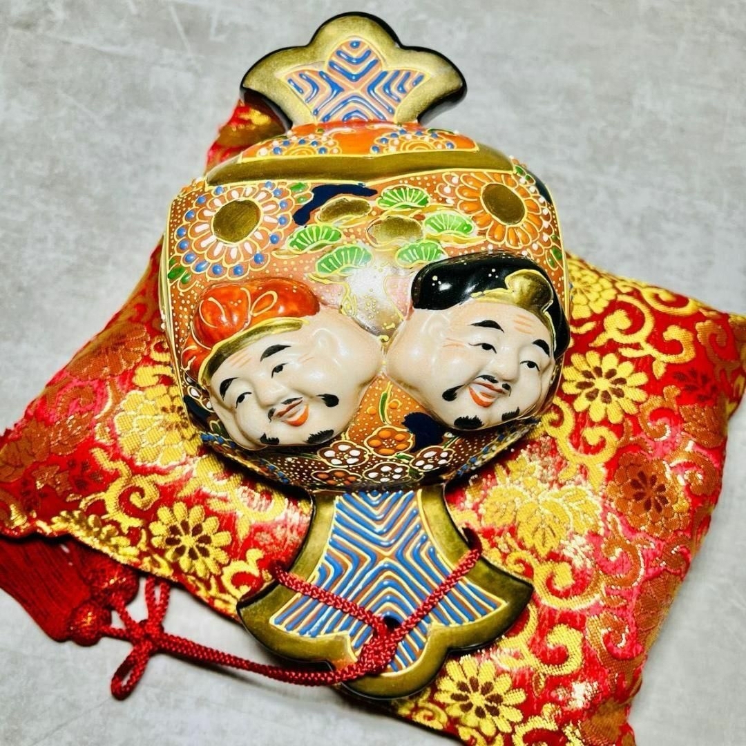 小売 【金運・成功に特化】金の打ち出の小槌 恵比寿様 大黒様 九谷焼