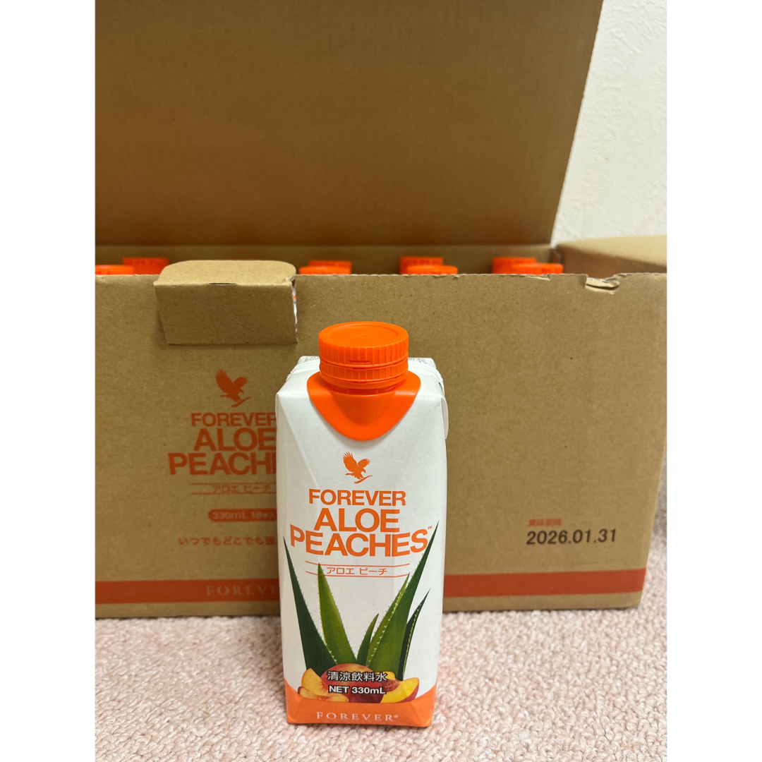 フォーエバーアロエピーチ330ml×18本×2箱