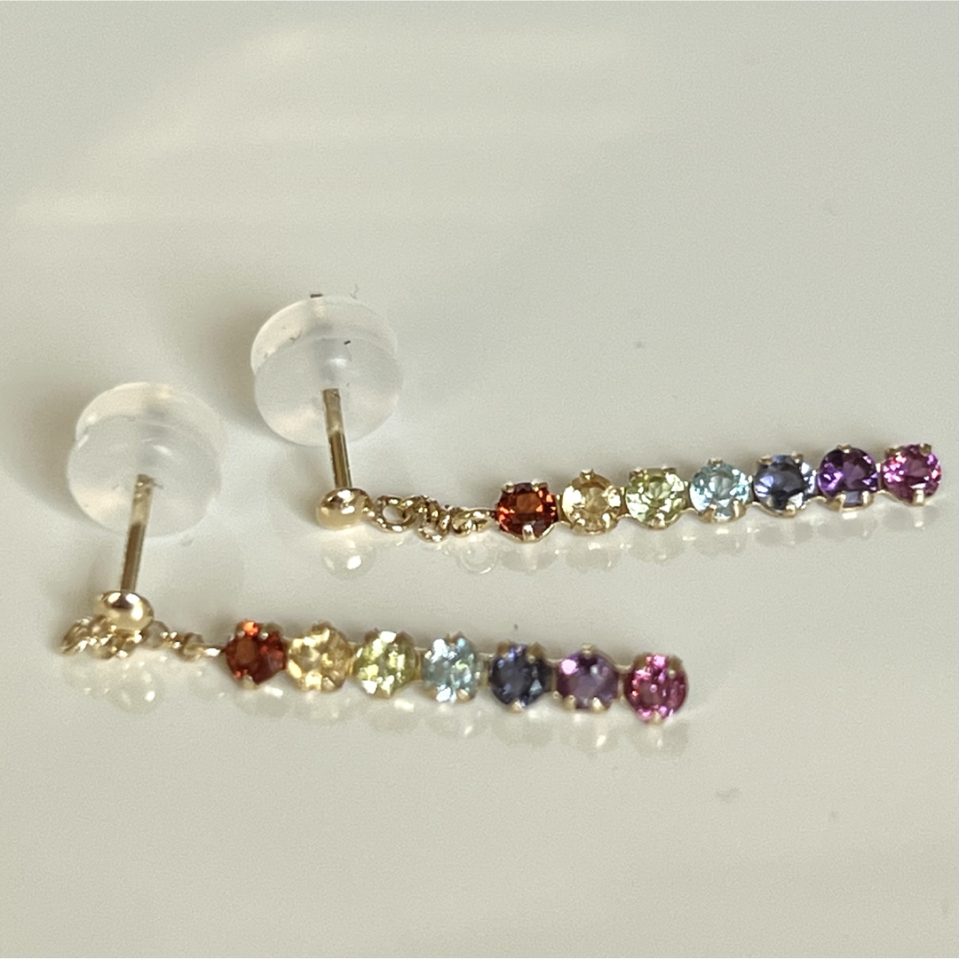 新品 k10 揺れる アミュレット 御守り ピアス 10金