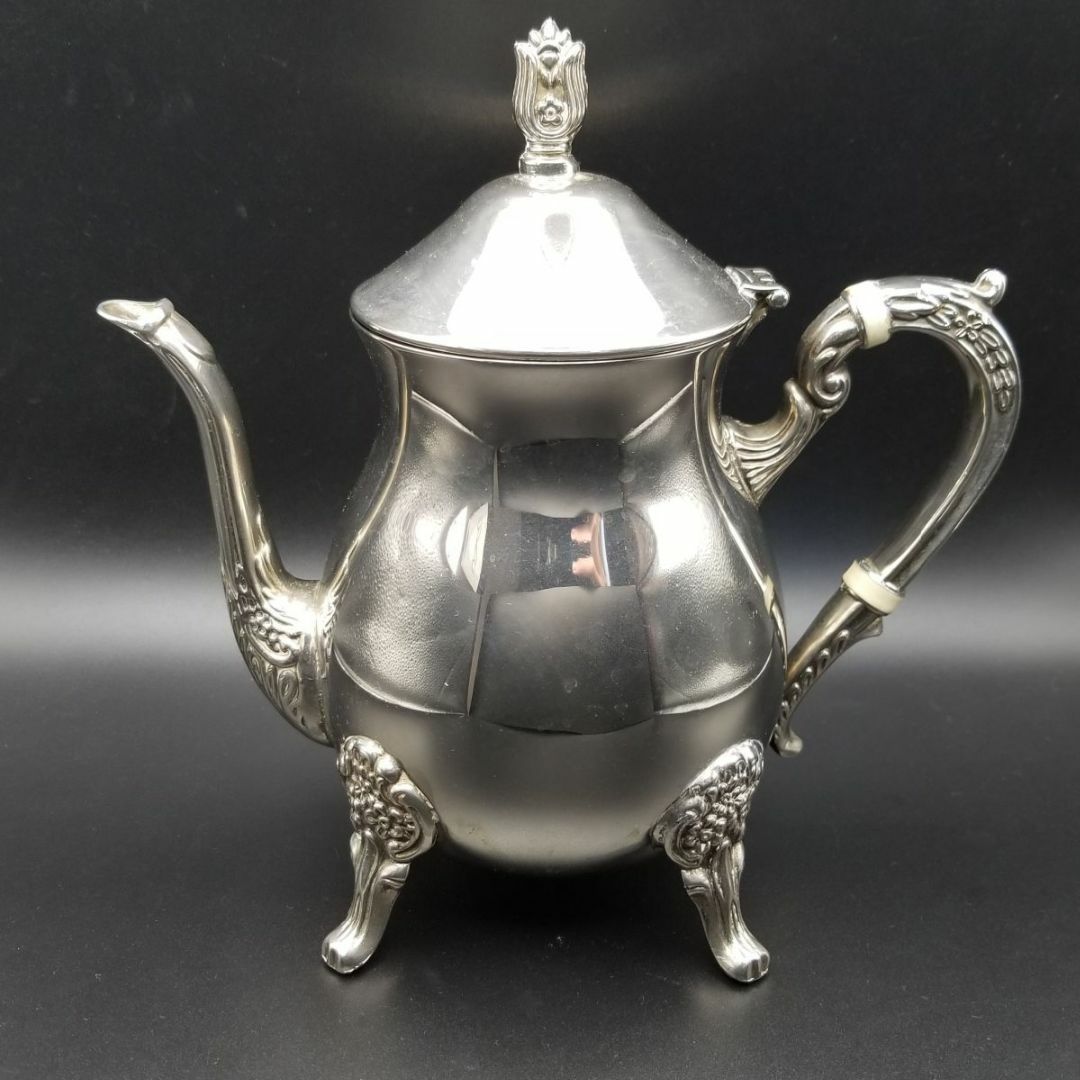 英国 ヴィンテージ Grenadier シルバープレート ティーポット 猫足