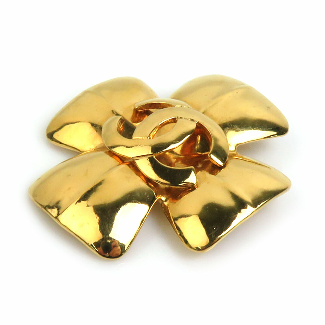 CHANEL シャネルヴィンテージ希少ハートスイングカラーストーンGPブローチ