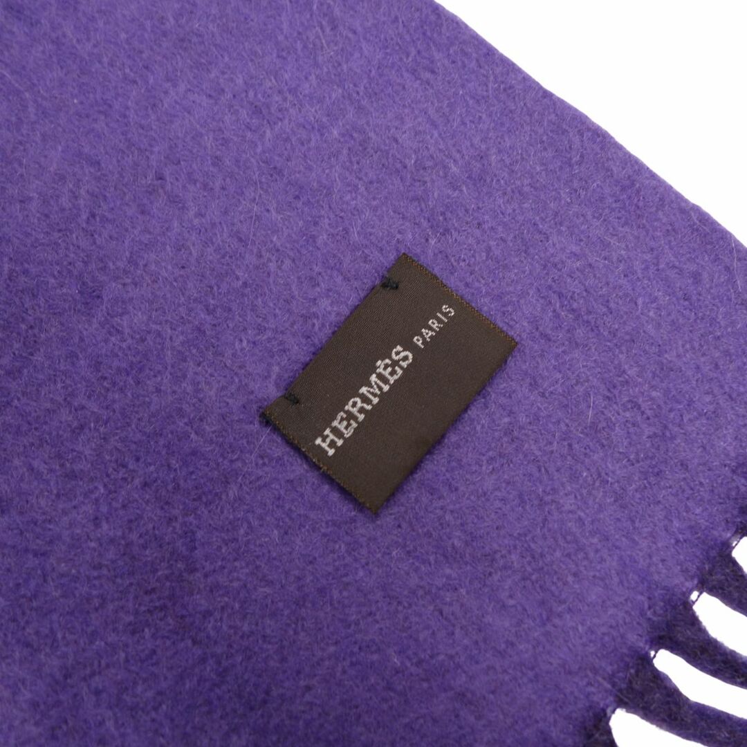 HERMES - 美品 エルメス HERMES マフラー ストール フリンジ カシミヤ