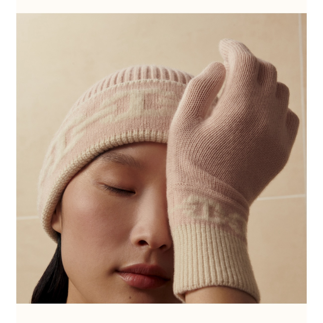 ほぼ新品 HERMES エルメス クリック セヌエ ニット帽 Mサイズ C c*e様