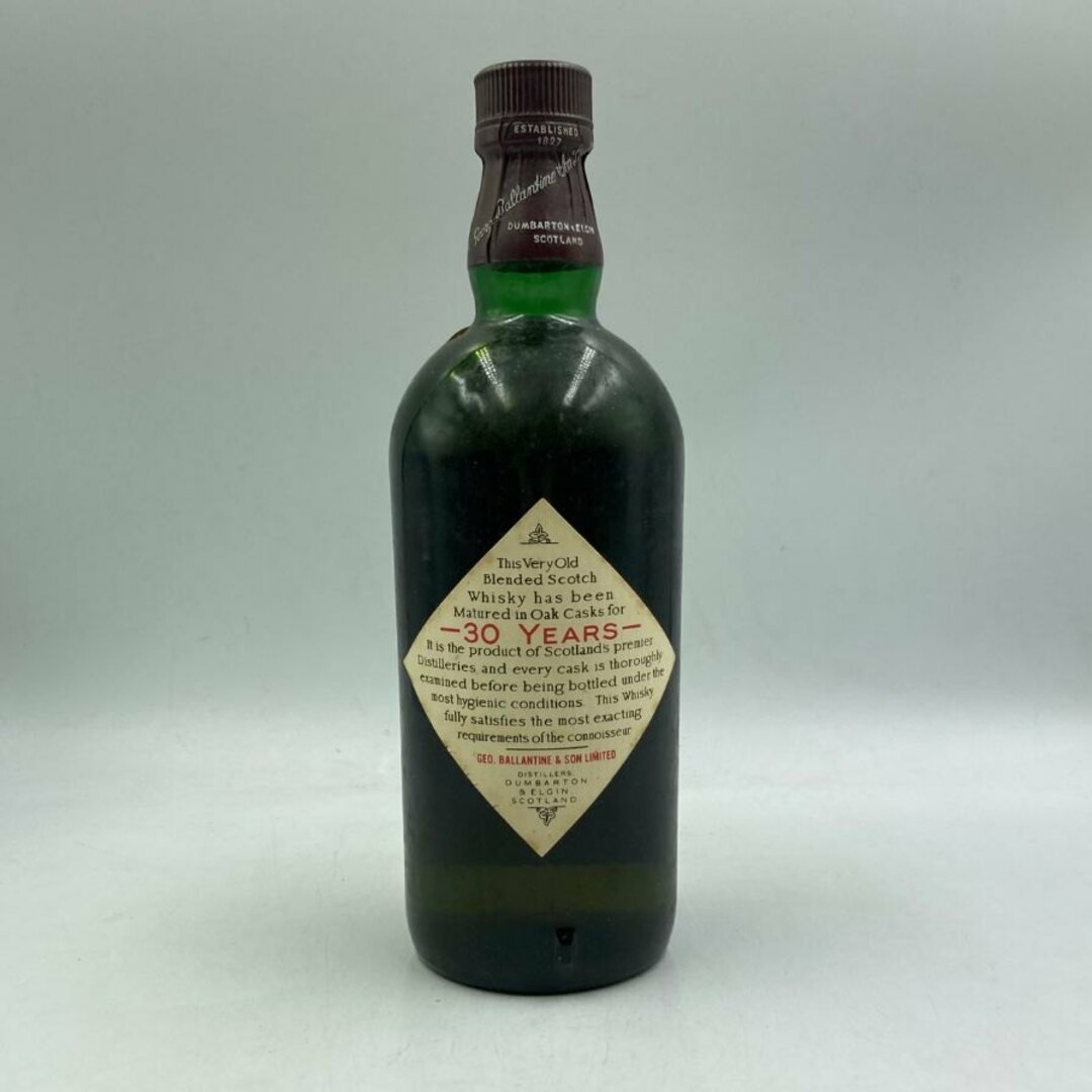 バランタイン 30年 ベリーオールド 赤青旗 ☆緑ボトル/茶キャップ