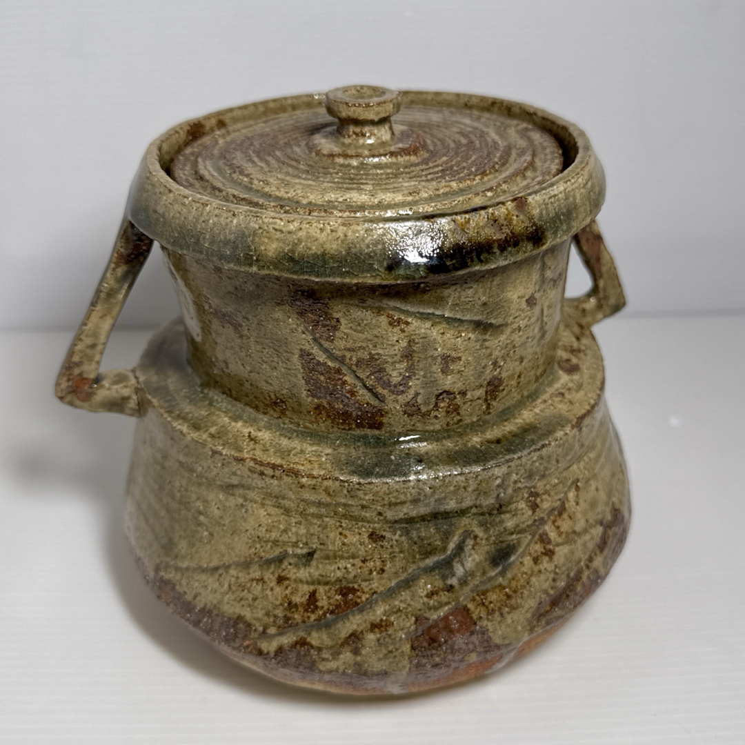 九谷焼 錦生窯 本多順一作 小茶器揃 急須 煎茶碗五客 湯冷 共箱 GR7272