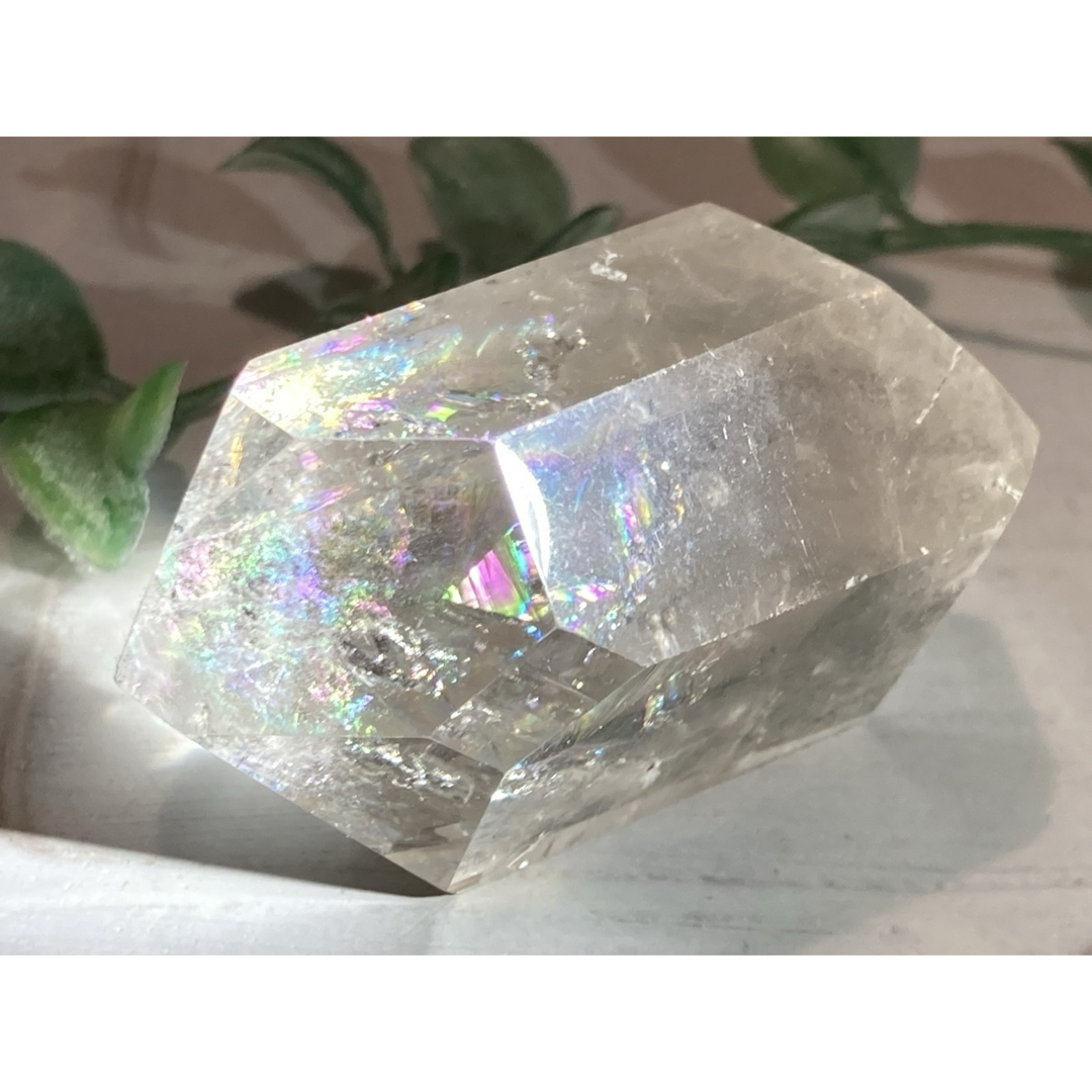 レインボー✨ スモーキークォーツ ダブルポイント クリスタル 水晶