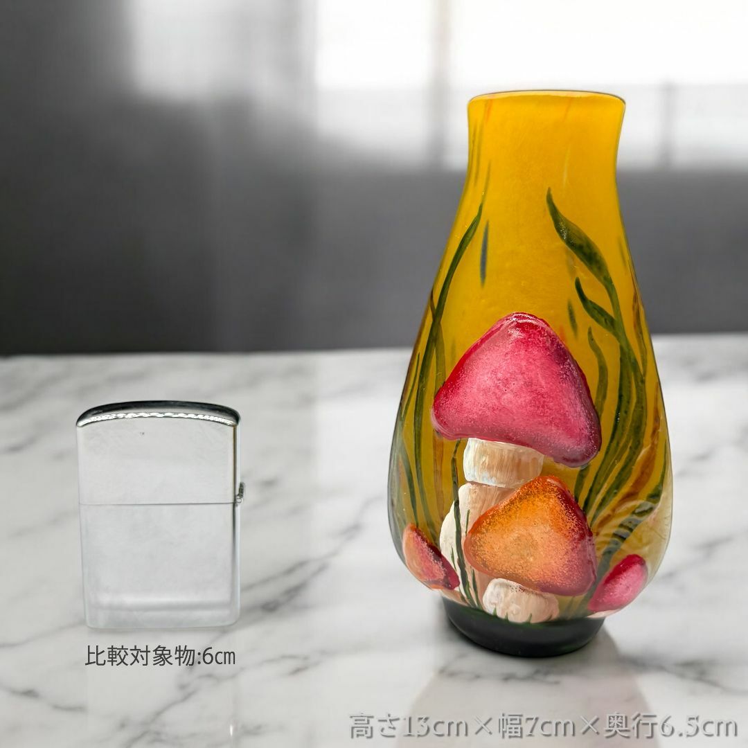 証明書付ドームナンシー 花瓶 エナメル彩 アンティーク 証明書付