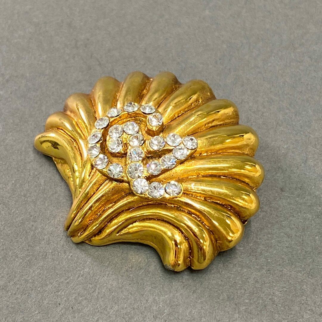 vintage】訳あり クリスチャンラクロワ エナメル蝶ブローチ 美品