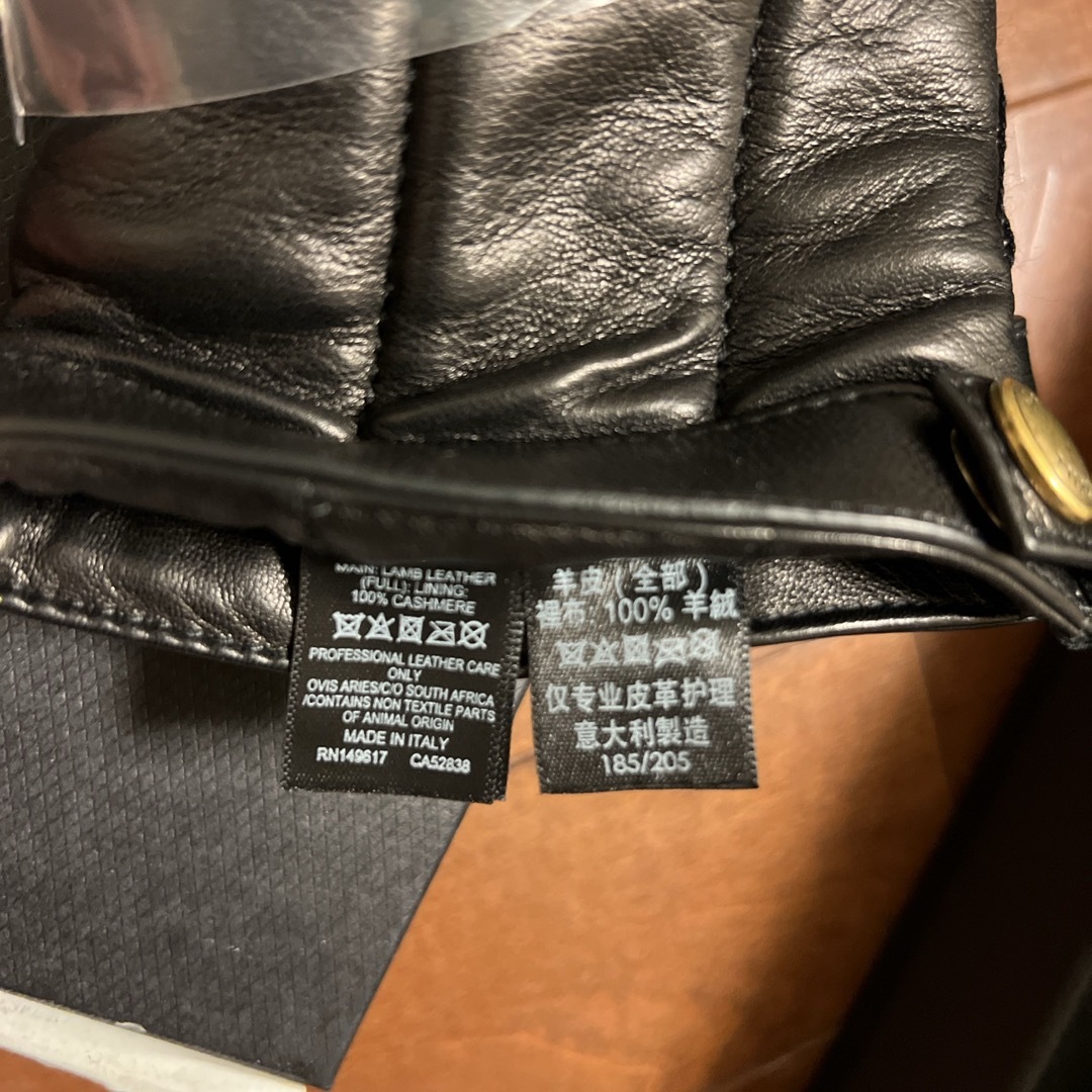 未使用 ダンヒル 最高級レザー手袋 カシミヤ100 黒 8.5サイズ 【公式通販】