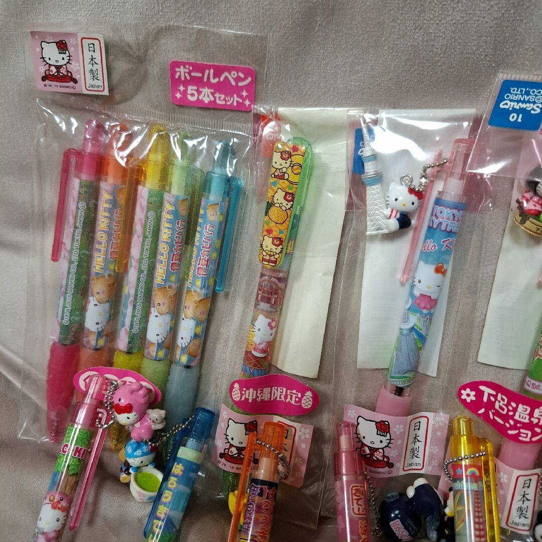 キティちゃんご当地ボールペン16本 キティちゃんご当地ボールペン16本