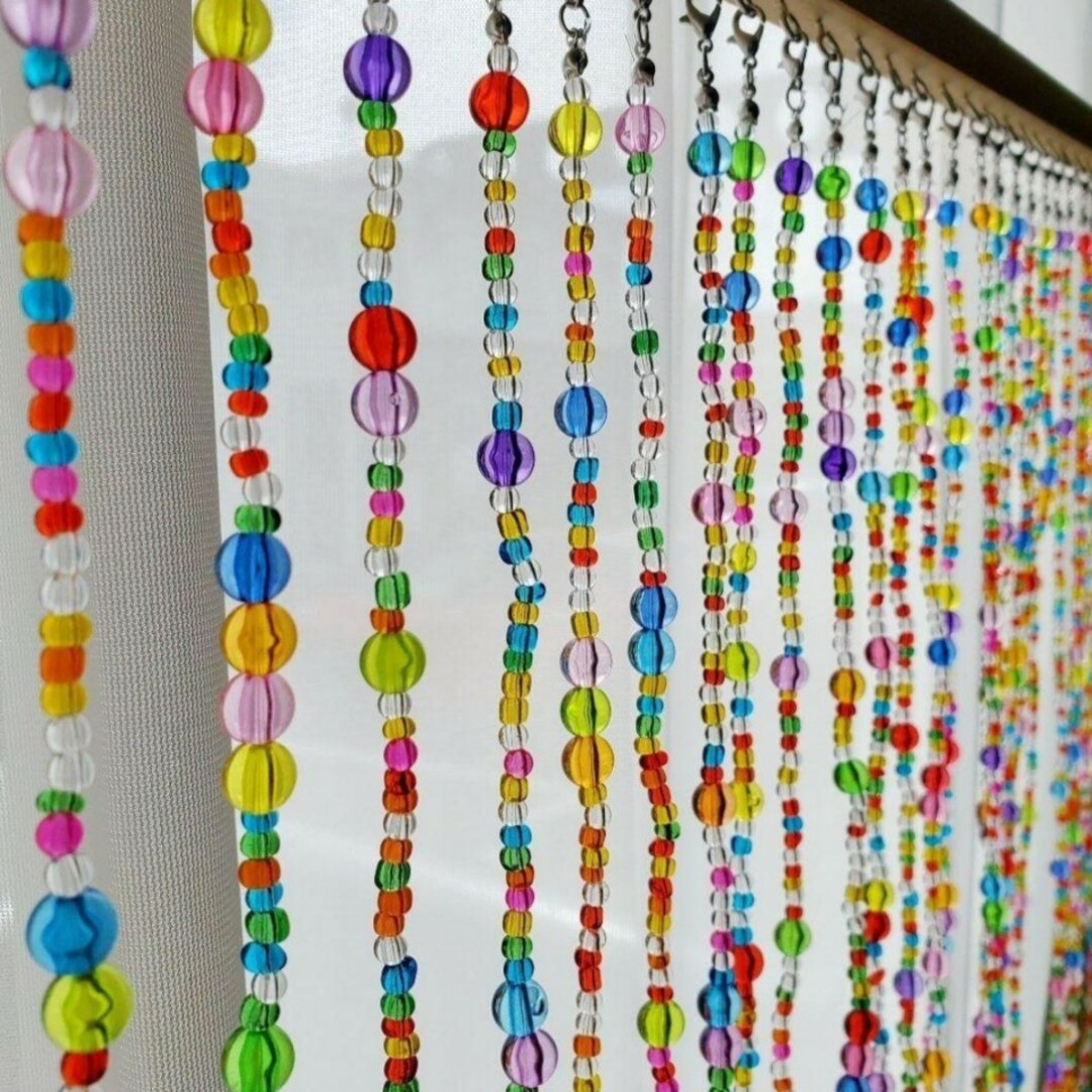 Tamaのれん ビーズのれん ビーズカーテン 星のビーズ ビーズ Tama