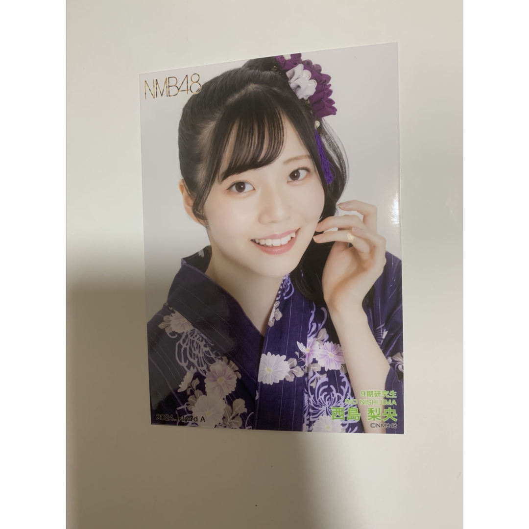 NMB48 西島梨央 直筆 生写真