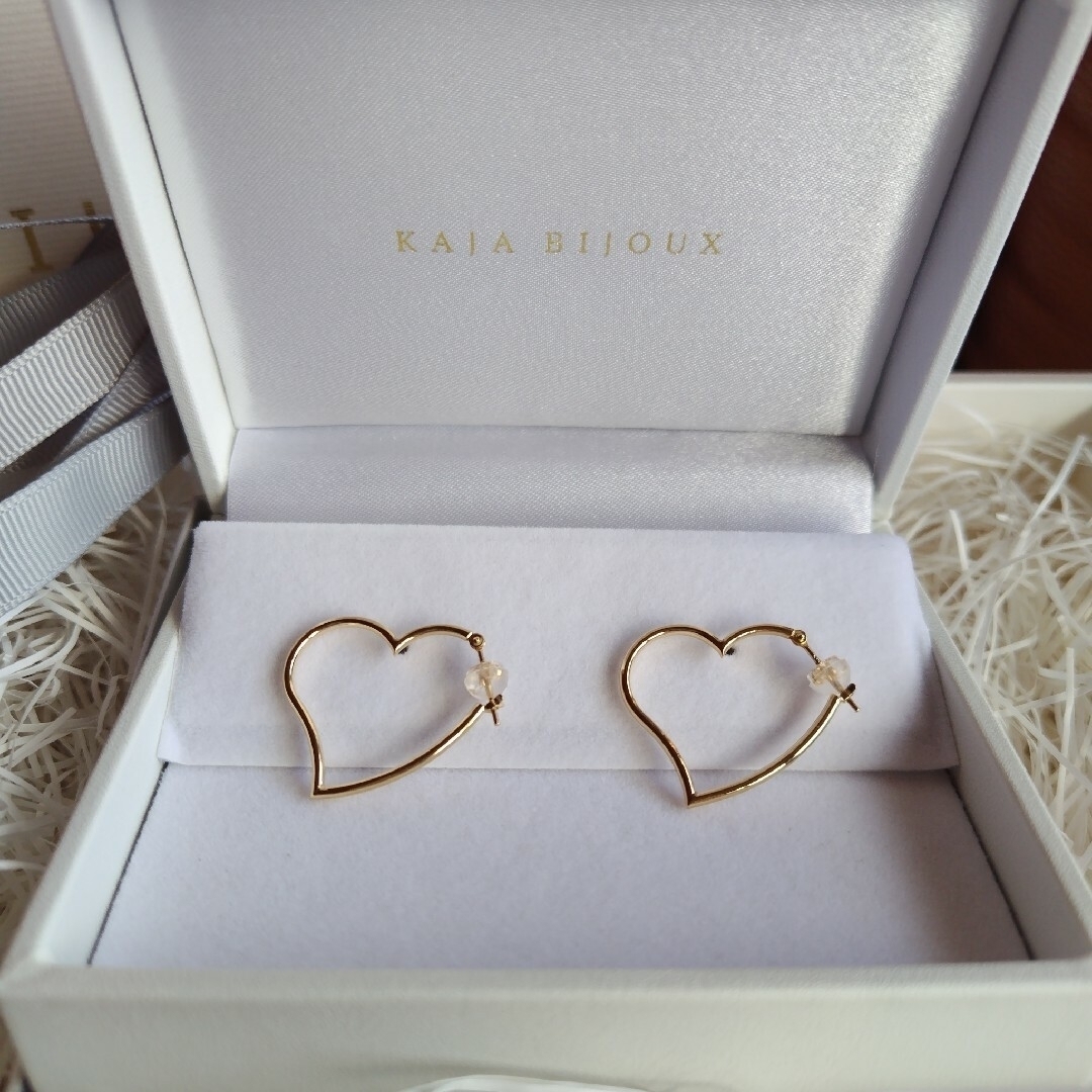 kaja bijoux スモールハートフープピアス kaja bijoux スモールハート