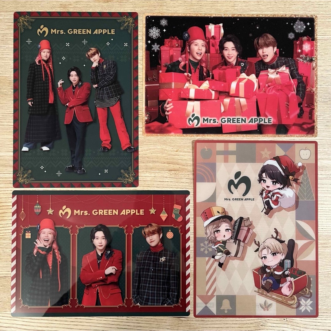 ミセス ビジュアルシート 4種セット ローソン クリスマス 2024の通販