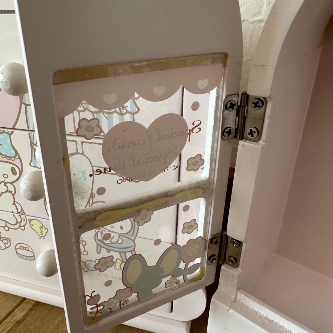 希少レア マイメロディ 木製チェスト ジュエリーケース 2013 サンリオ