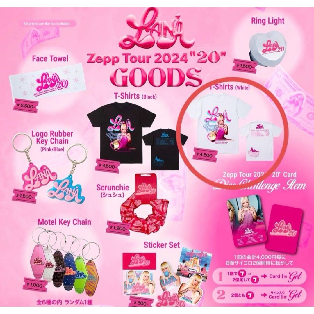 LANA 2024 Street Princess20 ライブグッズ8点セット LANA 2024 Street