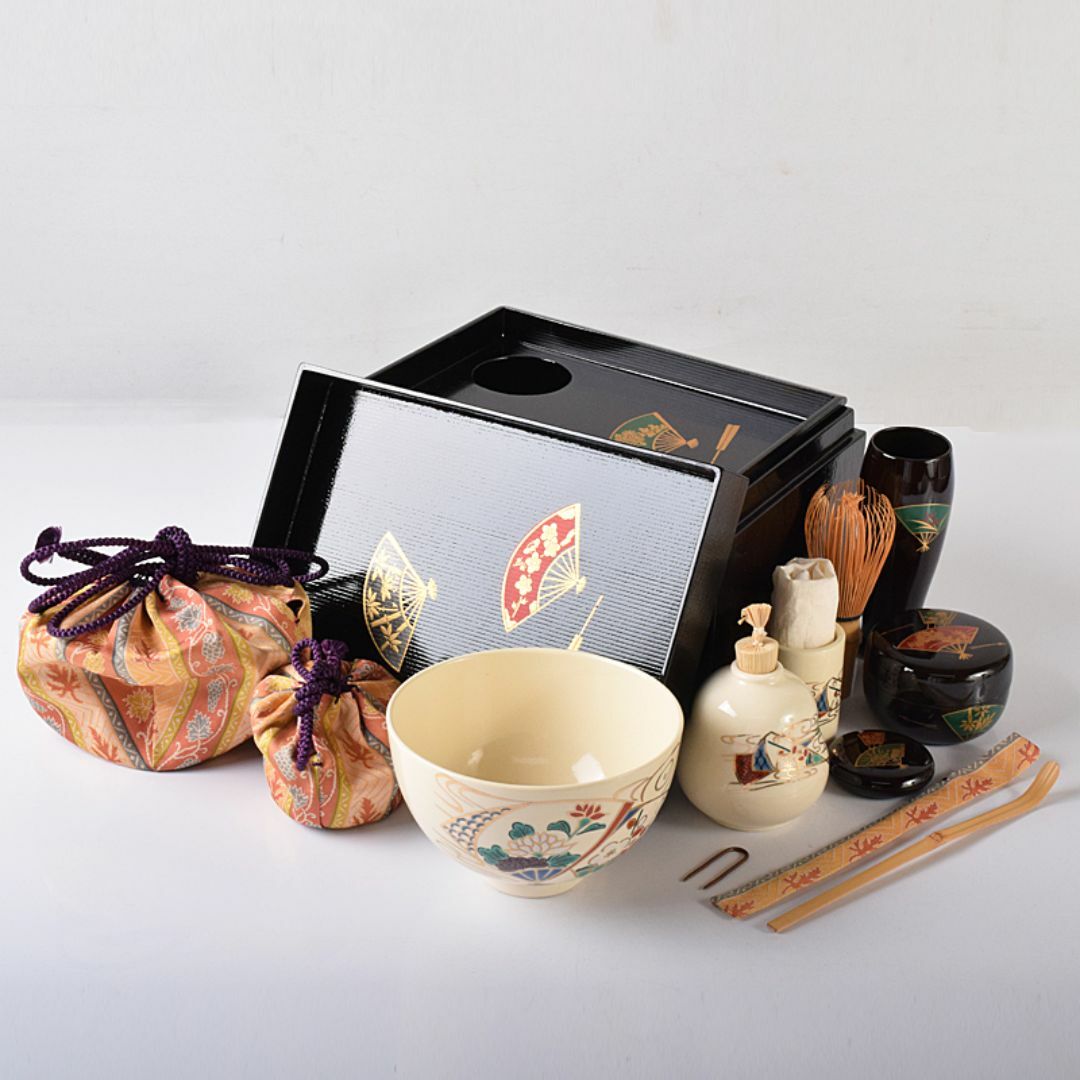 岡本陽斎 千羽鶴蒔絵 溜中棗 共箱有 輪島塗