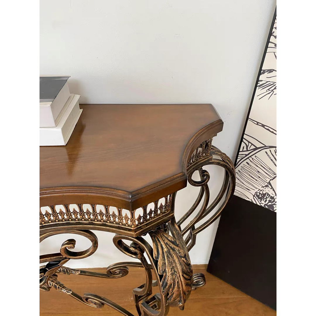 良品】アンティーク風 コンソールテーブル サイドテーブル 【公式通販】