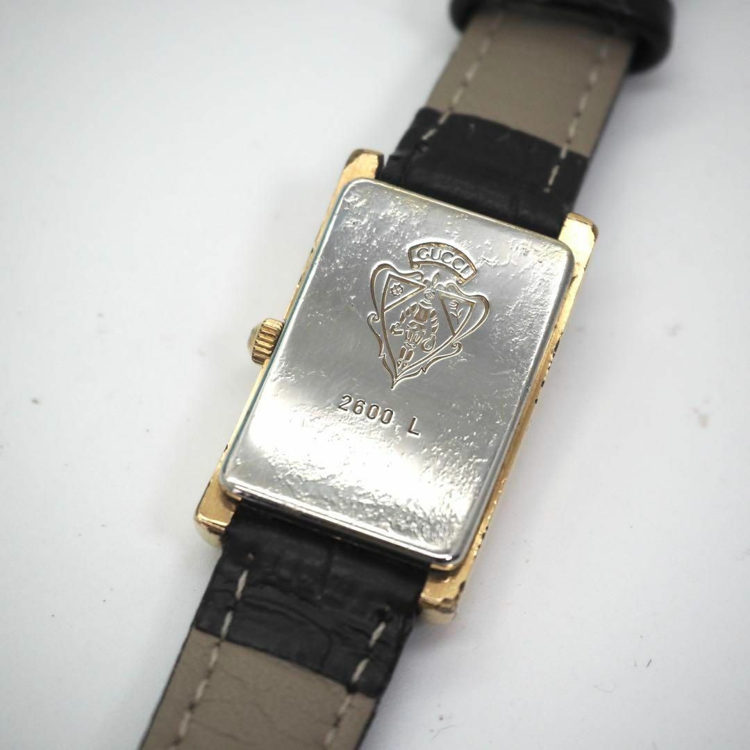 GUCCI - 648 GUCCI 新品ベルト 2600L レディース腕時計 ゴールド