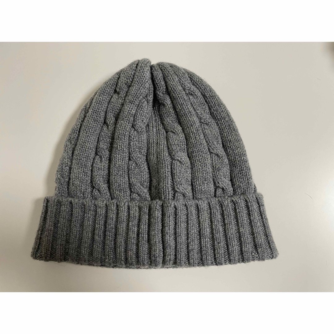 CELINE - セリーヌ トリオンフ ニット帽 ケーブルニットカシミア