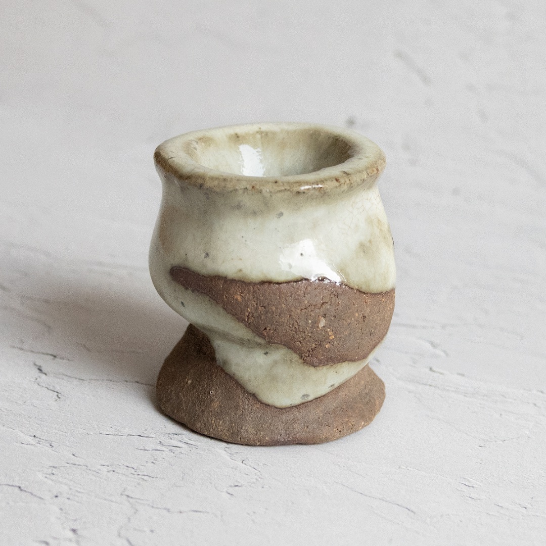 飾壺 花生 焼丁 丸田憲良 花瓶 共箱 飾壺 花生 焼丁 丸田