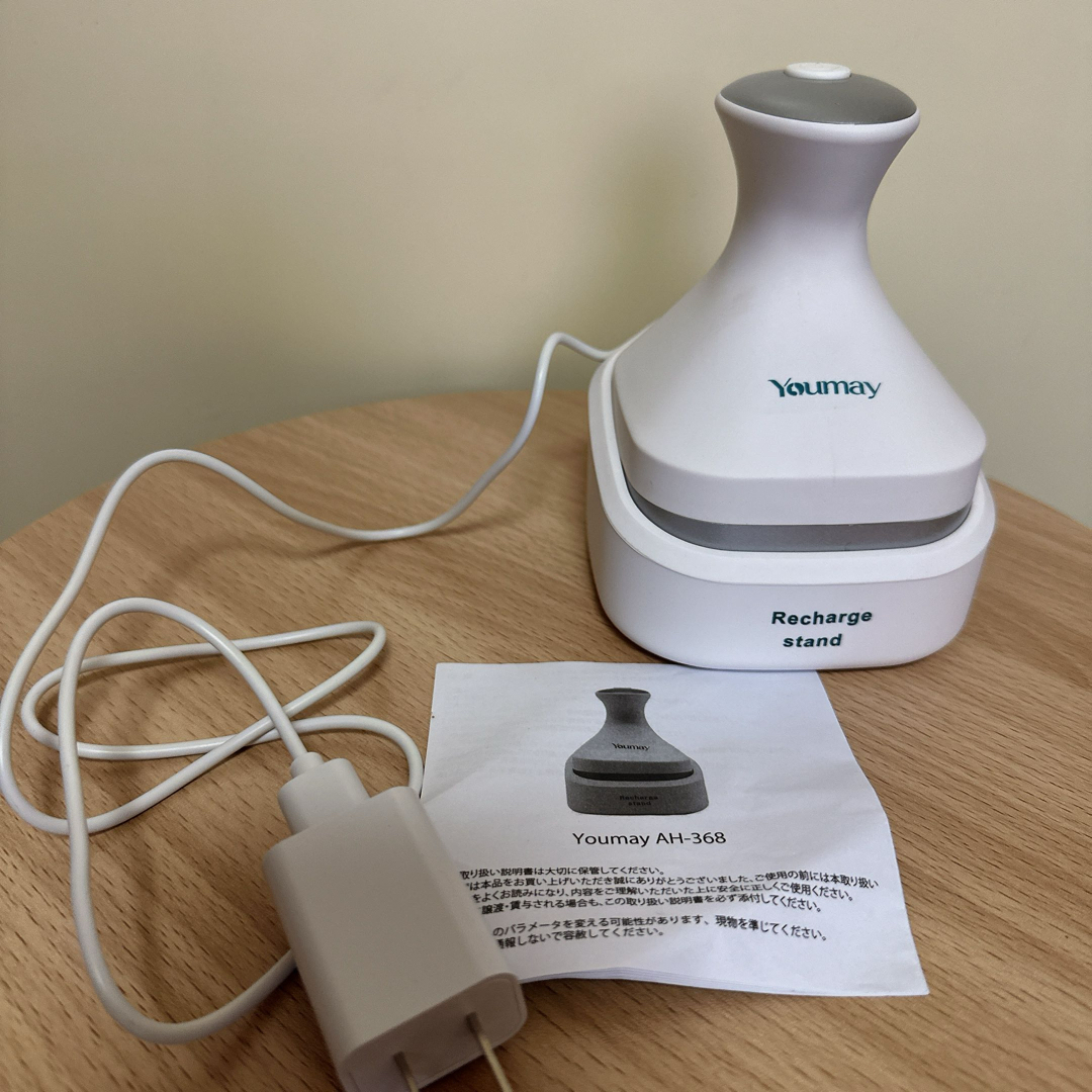 Youmay 電動ブラシ ヘッドスパ オンライン USB充電台座付き替えブラシ