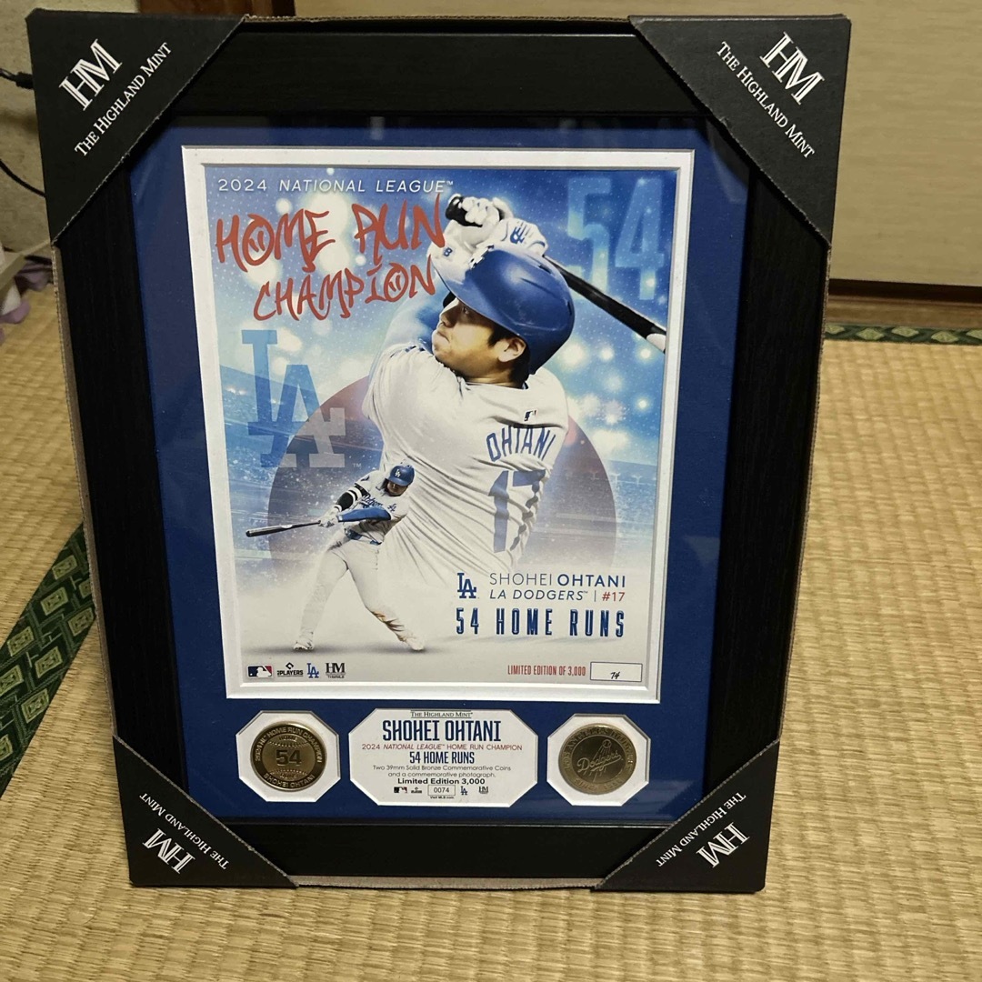 大谷翔平50-50記録達成ダブルコインフォトミントシリアル番号付き 2024