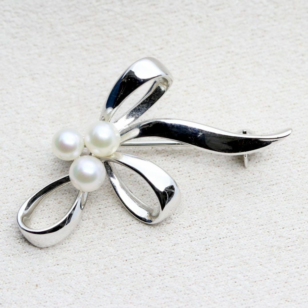 MIKIMOTO ミキモト 真珠 ベビーパール ブローチ シルバー 6珠 【公式通販】
