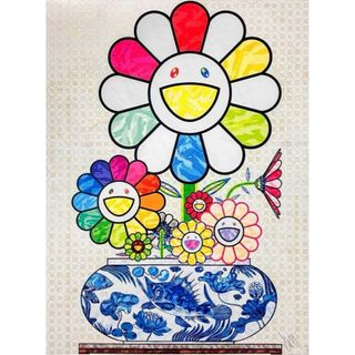 村上隆 お花がスパークル！ エディションプリント直筆サイン入り 新品