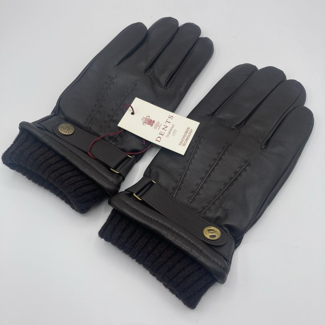 DENTS - DENTS デンツ ヘンリー レザーグローブ 手袋 ブラウン Lサイズ
