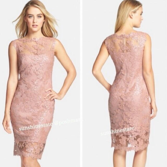 TADASHI Tadashi Shoji春色アンティークピンクワンピースサイズ6