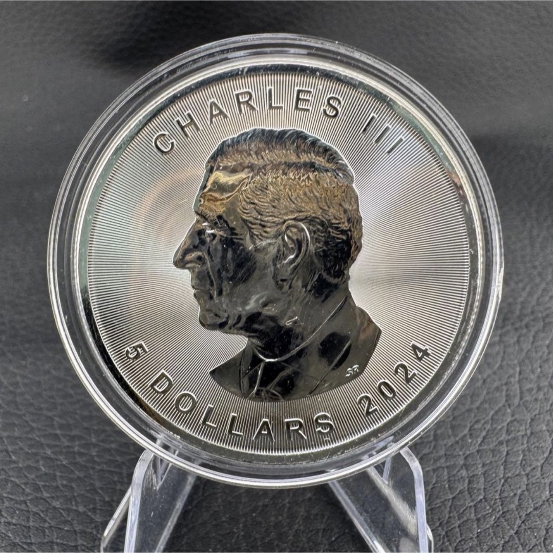 世界100枚限定！ メイプルリーフ 銀貨 カラー スズメバチ 森の自然融和