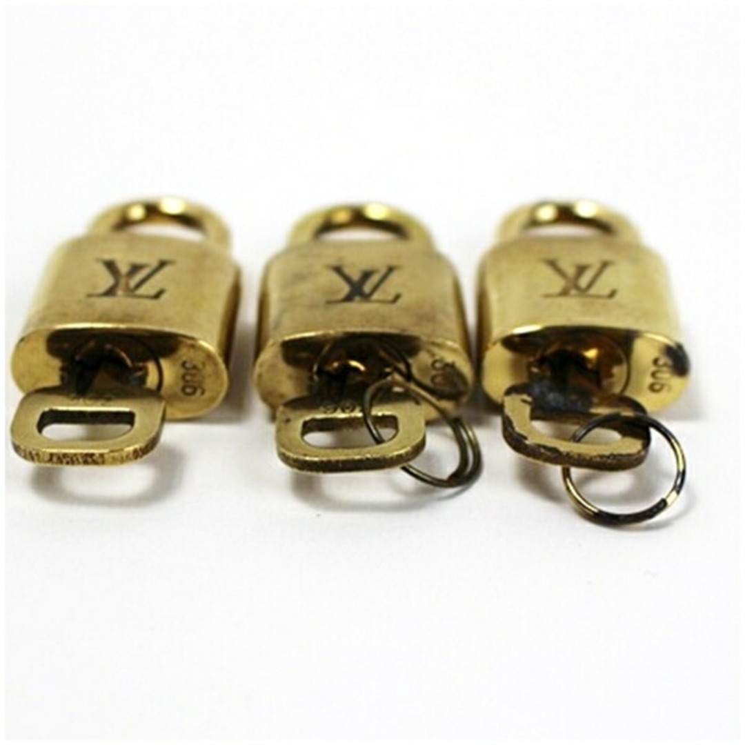 ルイヴィトン LOUIS VUITTON カデナ 南京錠 5点セット 鍵付き ルイ