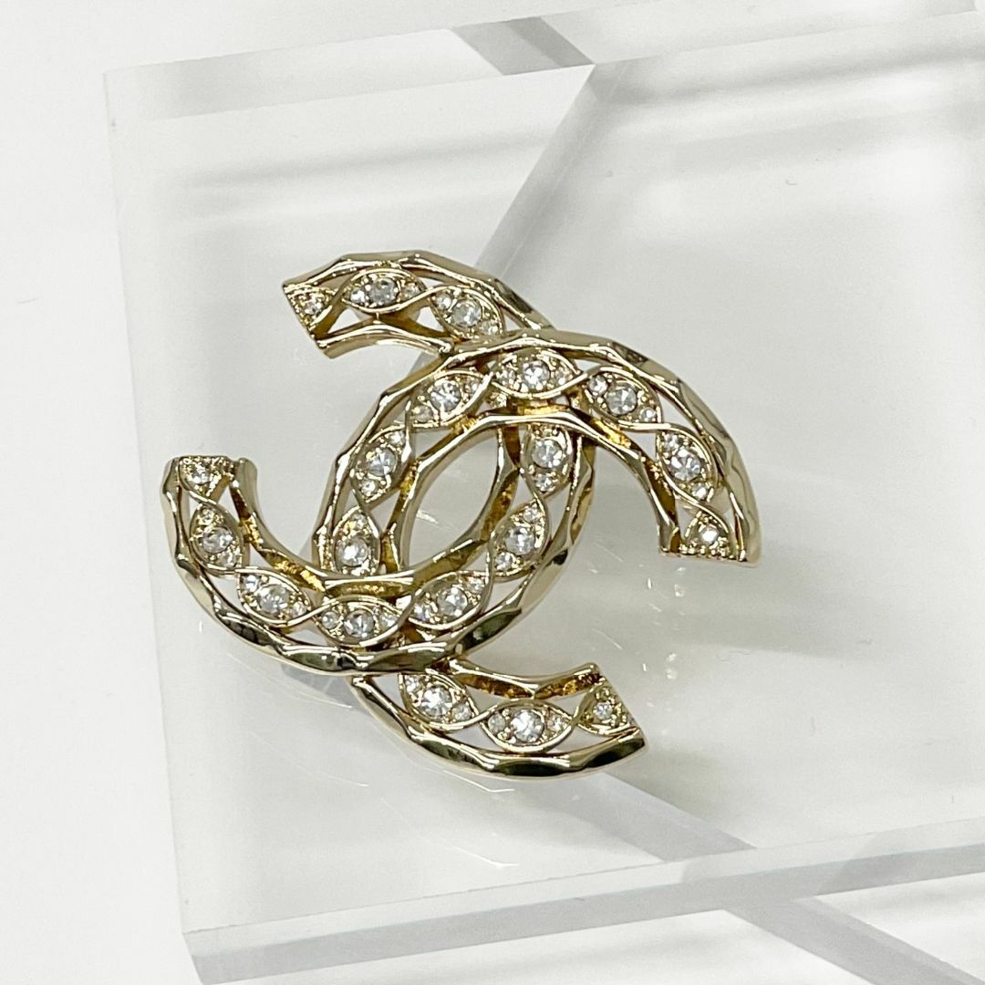 CHANEL - M11304 シャネル ブローチ ココマーク ラインストーン