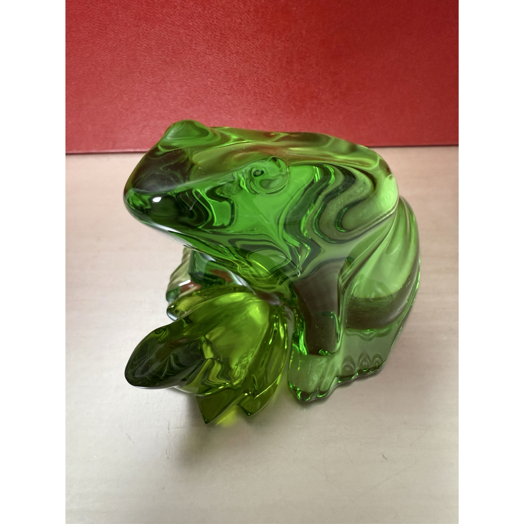 バカラ 緑カエル 超美品 【公式通販】