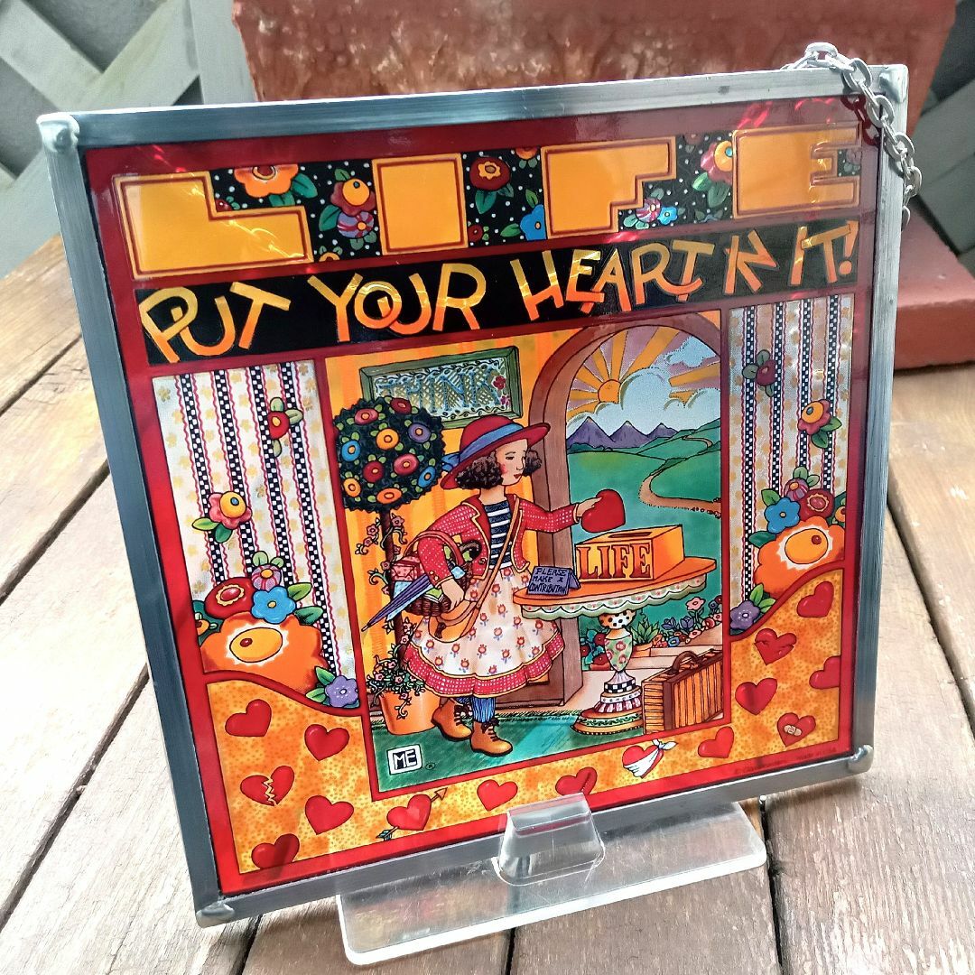 メアリー・エンゲルブライト ステンドグラス ハート グラスマスターズ社