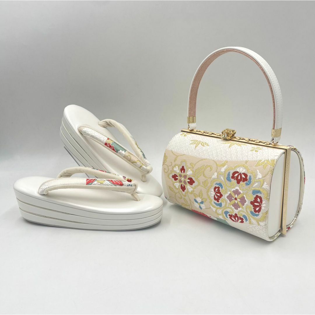 豪華買い得！高級 振袖 フォーマル 日本謹製 西陣織＊草履バッグセット