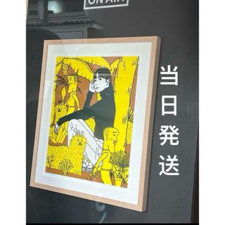 kyne untitled 2024 ED100 yellow シルクスクリーン kyne untitled